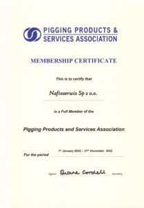 Naftoserwis Sp. z o.o. PPSA certifcate 2022